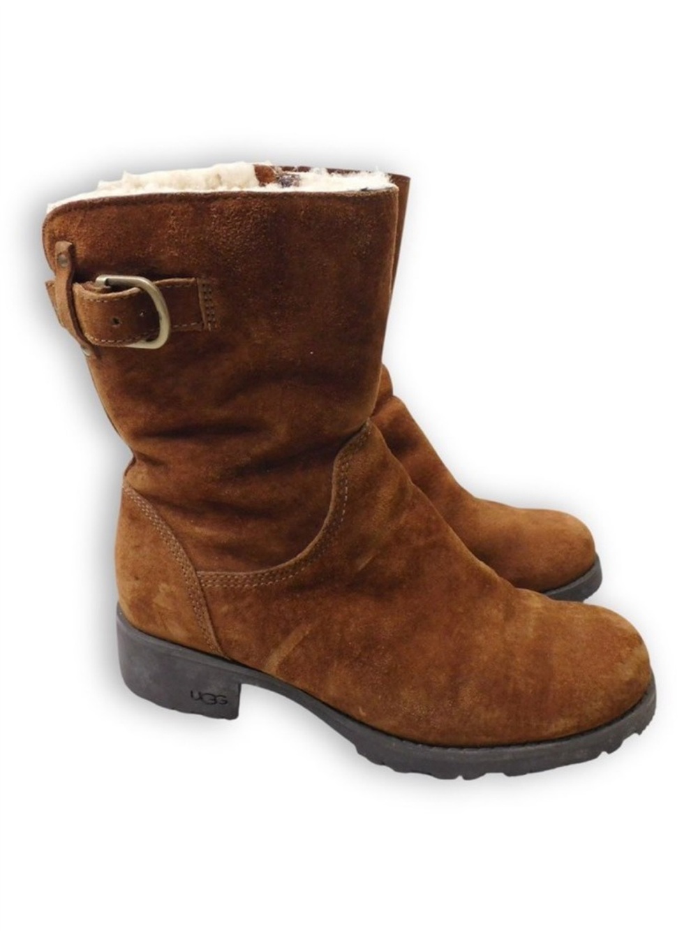 UGG Mare Suede Shearling sheepskin lined Women’s Boots, size 5.5